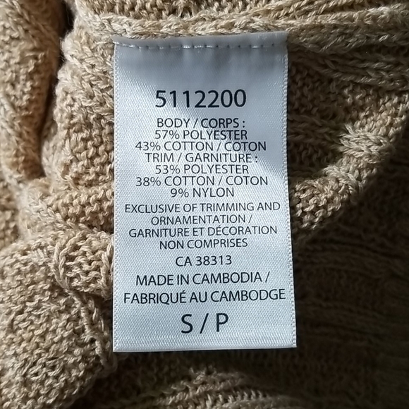 bleu gray Cable Knit Ladies Sweater Small - Picture 2 of 5